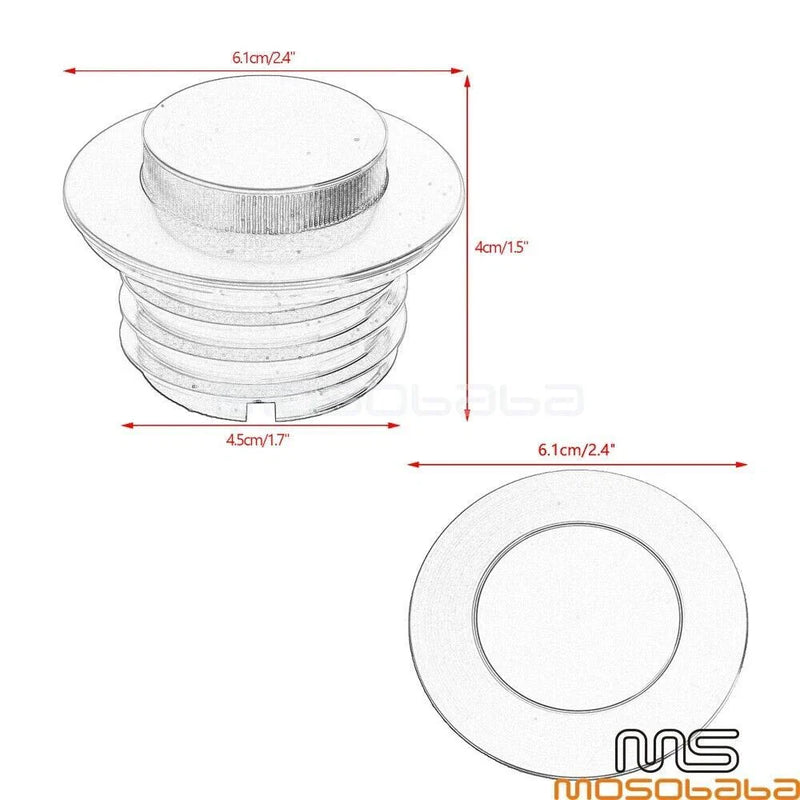 Harley Fat Boy FLFB, FLDE Pop-Up & Dummy Fuel Tank Cap Kit (2018-2023)