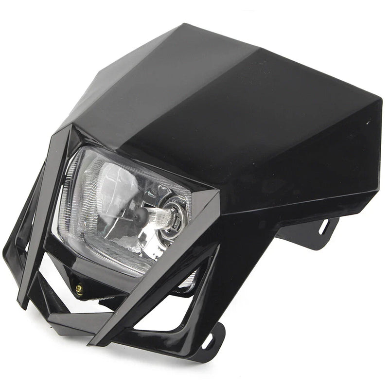 Kawasaki KLX, Yamaha 12V H4 Black Headlight Fairing