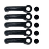 Jeep Wrangler 5 x Black ABS Outside Door Handle Cover Trim Set (2007-2018)