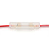 Motorcycle Car 2 x Red Universal Wired Inline Fuse Holder Connector Adapter