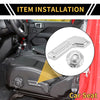 Jeep Gladiator JT (2018-2024) Silver Tone Seat Adjustment Button Cover Trim