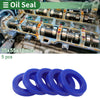 Make Model Oil Seal / 5 Pcs / Rotary Shaft Seal TPU 35x55x10mm Blue