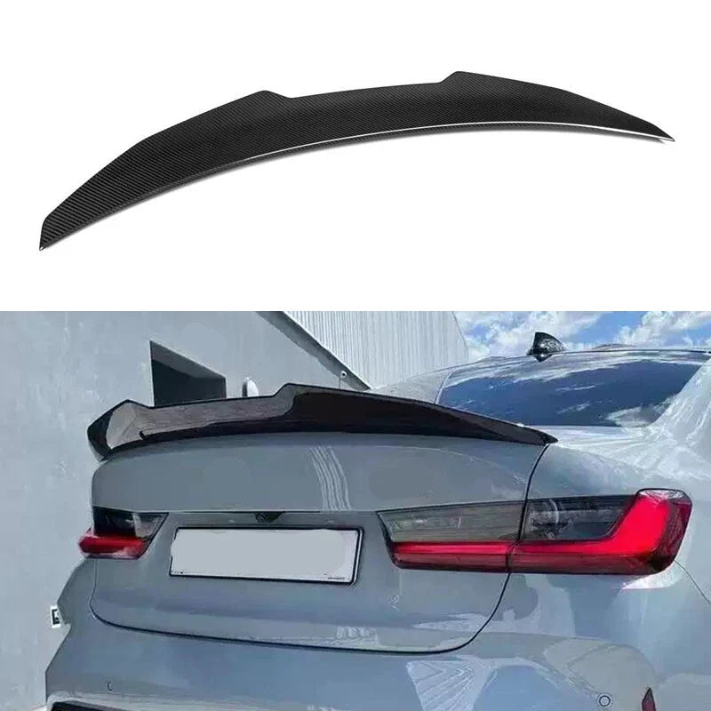 BMW M3 G80 2021-2024 Real Carbon Fiber Refit Rear Trunk Spoiler Wing