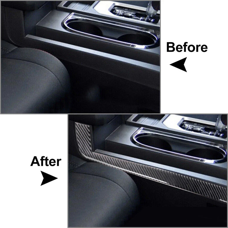 Toyota Tundra Carbon Fiber Red Gear Shift Side Cover (2014-2021)
