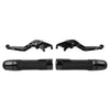 Ducati Monster Black Extendable Brake Clutch Levers Grip Set (2009-2015)