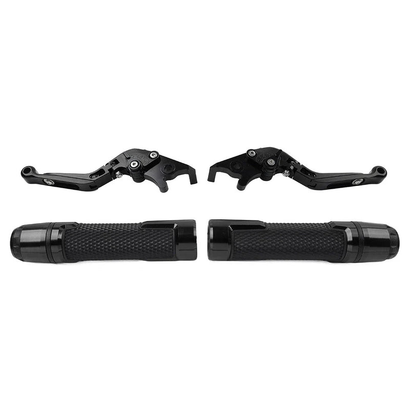 Ducati Monster Black Extendable Brake Clutch Levers Grip Set (2009-2015)
