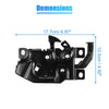 Honda Accord Black Metal Hood Latch Lock (1998-2002)