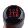 5 Speed Gear Shift Knob Black Universal Type R with 8mm 10mm 12mm Adapters