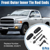 Dodge Dakota 6 x Front Inner/Outer Tie Rod End Links (2005 - 2010)