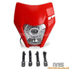 Honda CR125, Yamaha WR250 Dirt Bike Front LED Headlight Fairing
