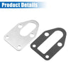 Chevy SBC Engine Silver Tone Set Fuel Pump Mounting Plate with Gasket