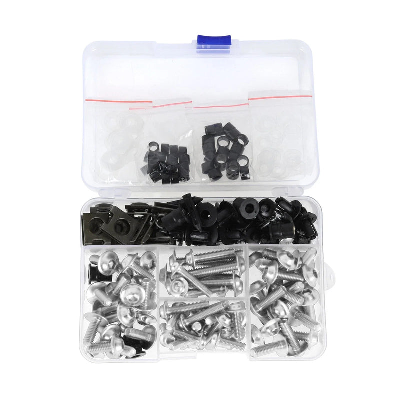 Kawasaki Yamaha Stainless Steel Rubber Silver Tone Windshield Bolts