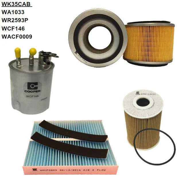 Nissan Patrol GU Y61 3.0L ZD30DDTI 2 / 07-ON Filter Service Kit