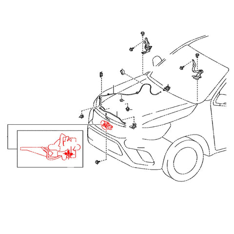 Toyota Hilux Revo KUN112 KUN122 KUN125 KUN126 2015-2020 Bonnet  Latch