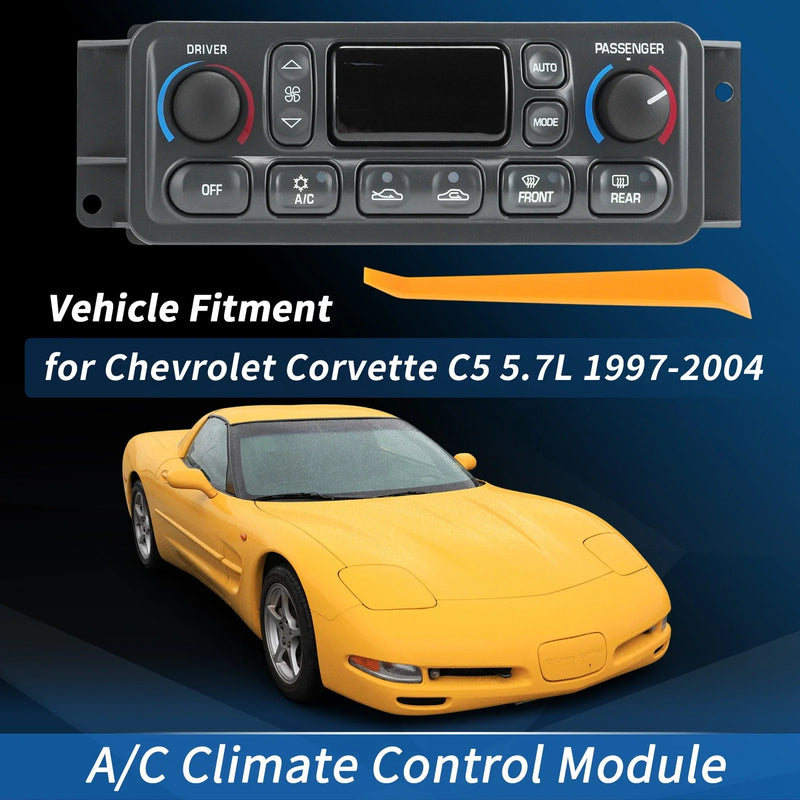 Chevrolet Corvette C5 5.7L A/C Climate Control Module Panel (1997-2004)
