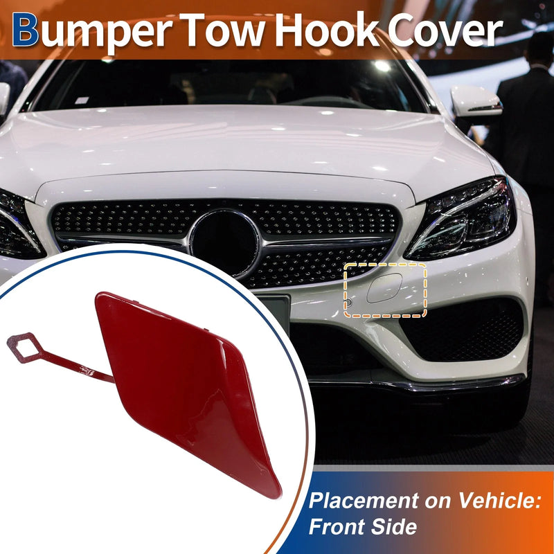 Mercedes-Benz C250 (2012-2015) - Bright Red Front Bumper Tow Hook Cap