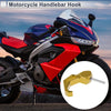 Motorcycle Finger Shape Hook 1 Set Gold Black 68mm Length