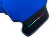 Ferrari F430 2004-2009 Carpet & Alcantara Leather Blue Floor Mats