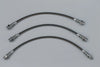 HG Holden Disc Brakes, Monaro Braided Brake Hose Set (3) (1968-1974)