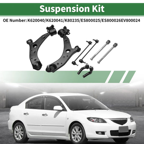 Mazda 3 8 Pcs Front Lower Control Arms (2004-2009)