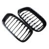 BMW F20 F21 2 x Front Kidney Grille Gloss Black (2015-2017)
