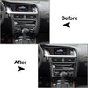 Audi A4 A5 Q5 B7 Carbon Fiber Console CD Panel Cover Trim (2009-2016)