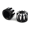 Harley Electra Glide Sportster Black CNC Front Axle Cap Nut Cover