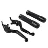 Honda CBR1000RR Black Extendable Brake Clutch Levers Grips Set (2004-2023)
