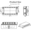 MEGA ANM Fuse 6 Way Circuit Automotive Boat Fuse Holder