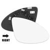 Porsche Cayenne Mirror Glass Heated w/ Backing Right Side RH (2011 - 2015)
