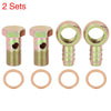 Motorcycle Car 2 x 18mm Banjo Hose Barb Bolt Fitting