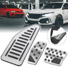 Jeep Compass Footrest Accelerator Brake Pedal Pads Cover Kit (2017-2021)