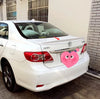 Toyota Corolla Sedan Super White Painted Trunk Spoiler Wing (2009-2013)