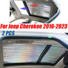 Jeep Cherokee 2 x Glass Roof Sunroof Window Cover (2016–2023)