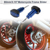 2 x 1.1 Aluminum Alloy Plastic Motorcycle Slider Frame Blue