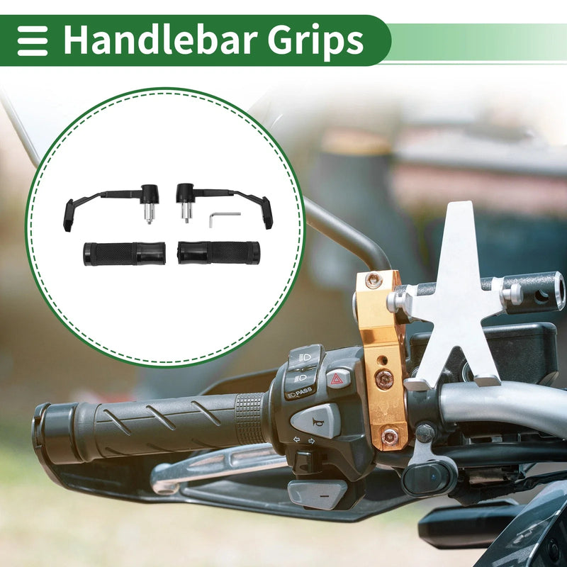 7/8" 22mm Motorcycle Hand Grips Cover Handlebar Cover Aluminum Alloy