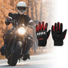 1 Pair Motorbike Gloves Heat Dissipation Gloves Full Finger Black Red Polyester