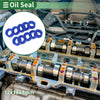 Oil Seal 12x18x8mm Rotary Seal TPU High Pressure Blue 10 Pcs