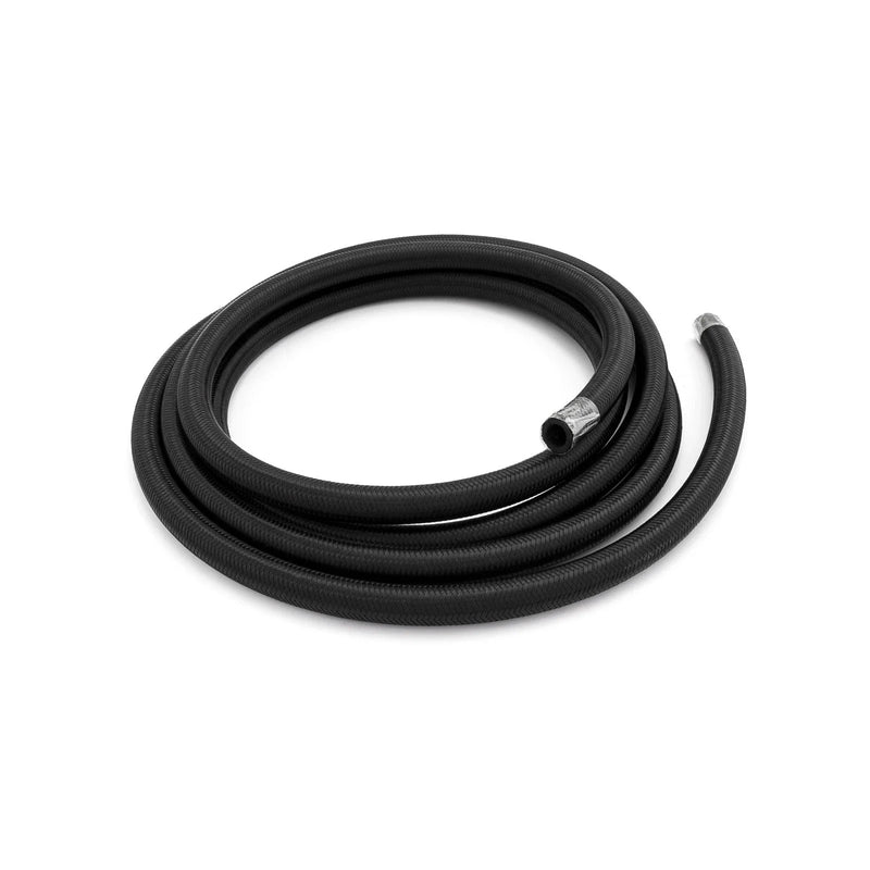 AN 9 / 16" 4m Black Nylon Fuel Oil Braided Hose Line