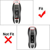 Porsche 718 911 Macan Cayenne Cayman Black Remote Key Fob Case Cover