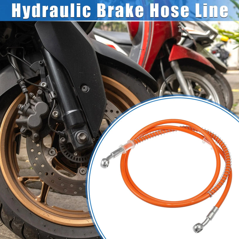 Motorcycle Hydraulic Brake Hose Line Pipeline 140cm 55.12" 10mm 0.39"