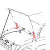 Toyota 2015-2023 Bonnet  Hinge Set