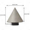 Ceramic Tile Milling Cone Bit 60° 50mm Diamond Chamfer Finger Bit
