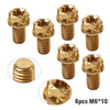 Motorcycle / Bike / Bicycle 6pcs M6x10mm Titanium Torx Head Flange Screws