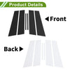 Chevy Cruze 6 Pcs Black Pillar Window Trim (2016 - 2019)
