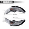 Toyota Corolla (2014) - Black Plastic 1 Set Rear Turn Signal Light