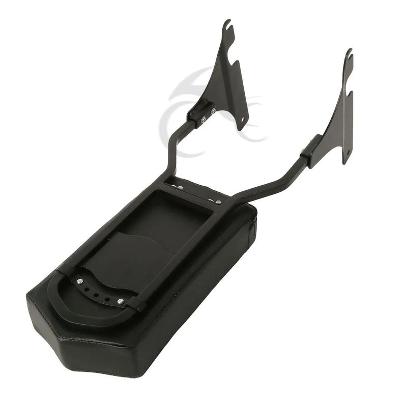 Harley Softail Custom Black Sissy Bar w/ Backrest Pad (1984-1999)