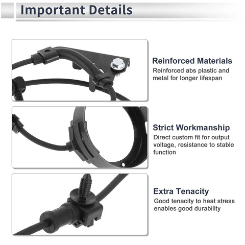 Chevrolet Colorado (2004-2009) - 1 x Front Left ABS Wheel Speed Sensor