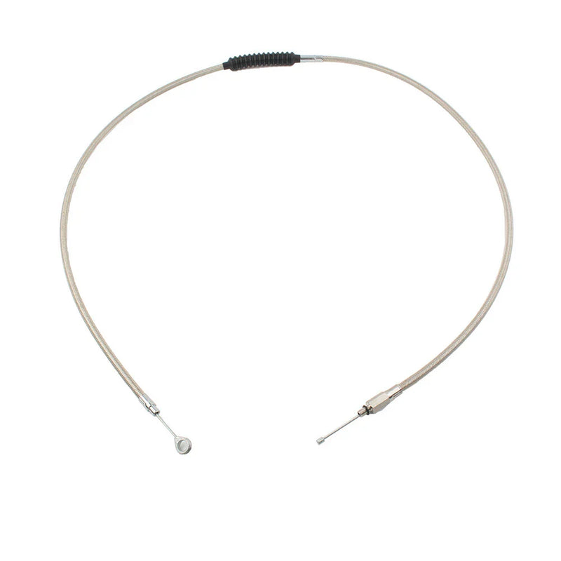 Harley Dyna FXDWG, Softail Fatboy, Road Glide Stainless Clutch Cable (2000-2017)