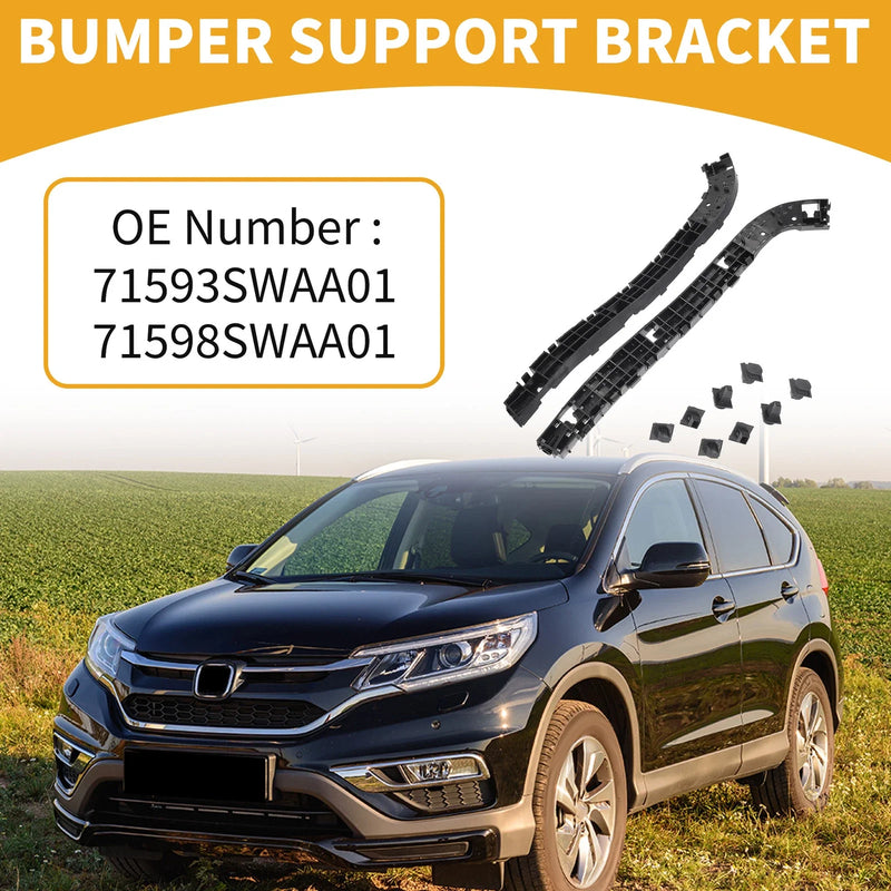 Honda CR-V 2007-2011 Rear Bumper Support Bracket (2 x Black)